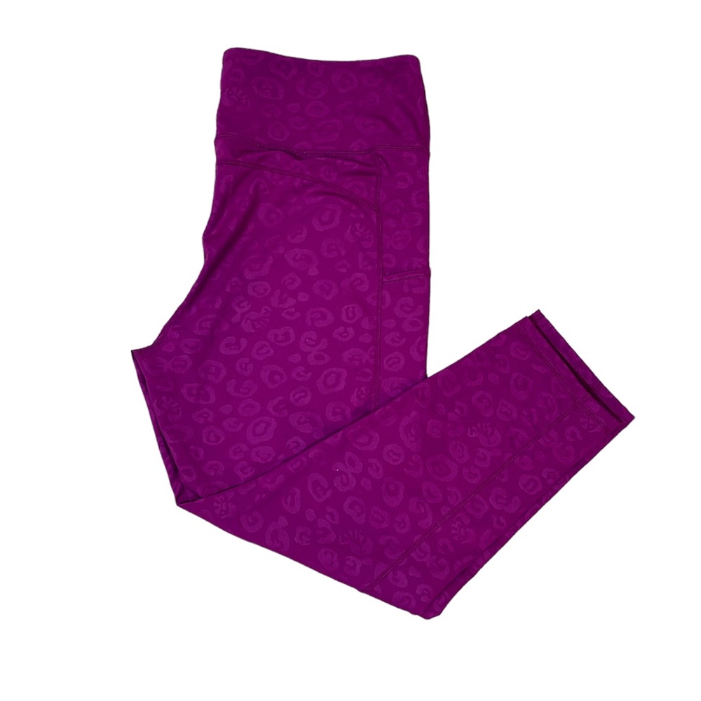 Lilly Pulitzer Weekender High Rise Midi Leggings Bordeaux Berry